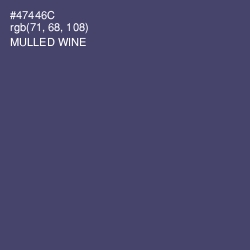 #47446C - Mulled Wine Color Image